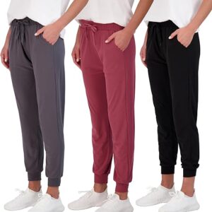 3 Pack: Women's Ultra-Soft Lounge Joggers